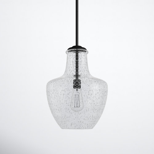 Ravenna Single Light Glass Steel Dimmable Pendant Reviews Joss Main